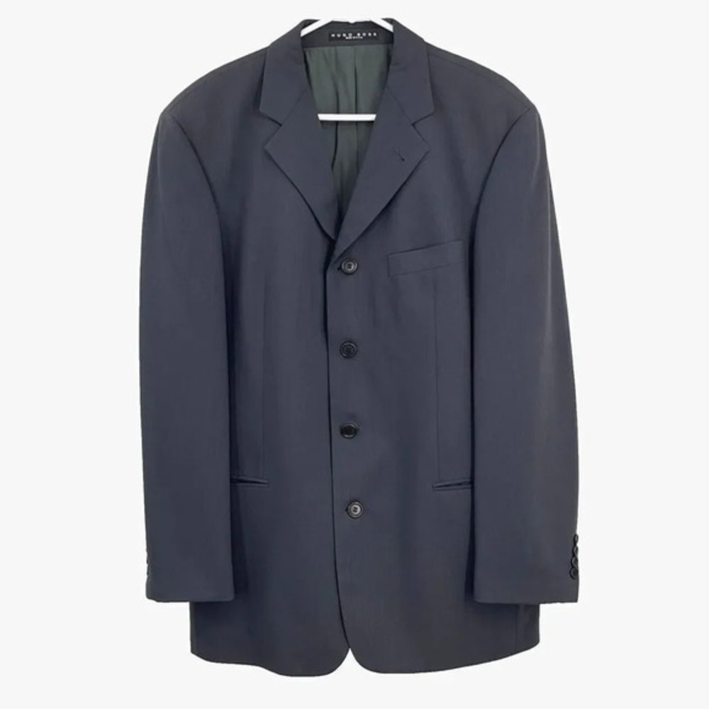 HUGO BOSS Sokrates/Sigma Virgin Wool Suit Gray 40R-Blazer 33Wx28Pants Formal Pro